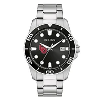 Men's Bulova Oklahoma Sooners Sport Stainless-Steel Bracelet Watch