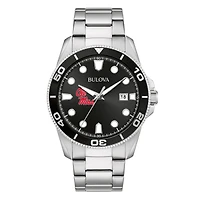Men's Bulova Ole Miss Rebels Sport Stainless-Steel Bracelet Watch