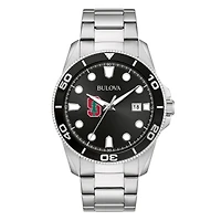 Men's Bulova Stanford Cardinal Sport Stainless-Steel Bracelet Watch