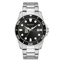 Men's Bulova Navy Midshipmen Sport Stainless-Steel Bracelet Watch