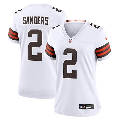 Women's Nike Shedeur Sanders White Cleveland Browns Game Jersey
