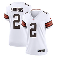 Women's Nike Shedeur Sanders White Cleveland Browns Game Jersey