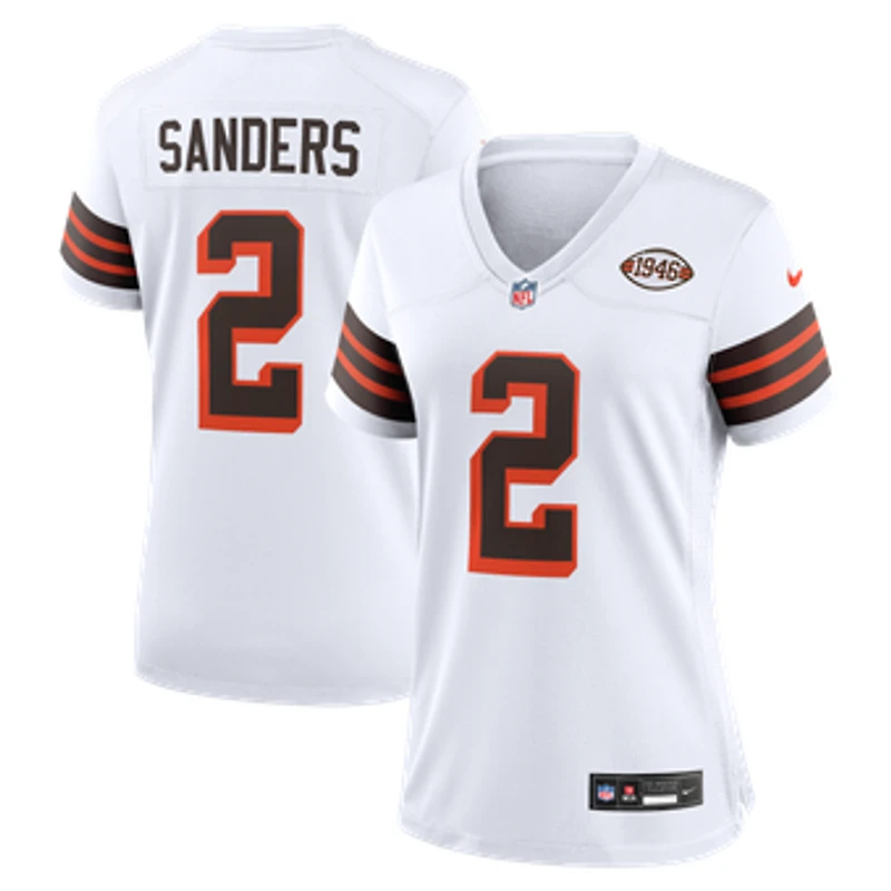 Women's Nike Shedeur Sanders White Cleveland Browns Alternate Game Jersey