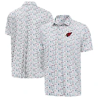 Men's Antigua White Arizona Cardinals America 250 Freedom Desert Dry Polo