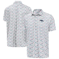 Men's Antigua White Seattle Seahawks America 250 Freedom Desert Dry Polo