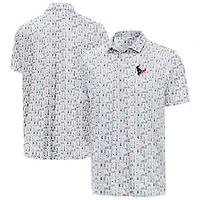 Men's Antigua White Houston Texans America 250 Freedom Desert Dry Polo