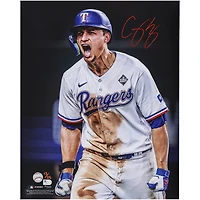 Corey Seager Texas Rangers Autographed 16" x 20" Unleashed Photograph - Limited Edition of 25
