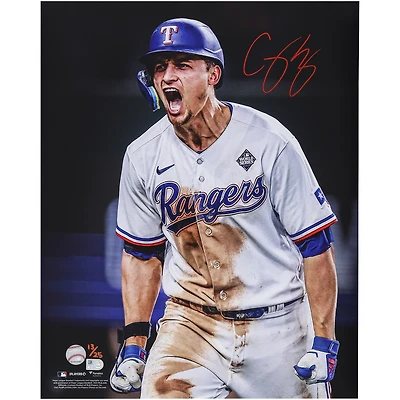 Corey Seager Texas Rangers Autographed 16" x 20" Unleashed Photograph - Limited Edition of 25