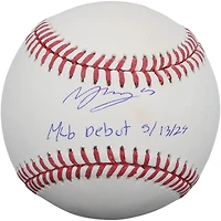 Moisés Ballesteros Chicago Cubs Baseball with "MLB Debut 5/13/25" Inscription