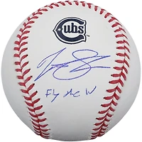 Matt Shaw Chicago Cubs Autographed 2025 Alternate Logo Baseball with "Fly The W!" Inscription