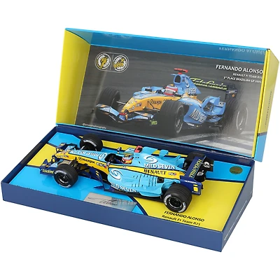 Fernando Alonso Mild Seven Renault F1 Team Autographed 2005 Championship Season 1:18 Model Car