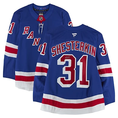 Igor Shesterkin New York Rangers Autographed Blue Fanatics Authentic Pro Jersey