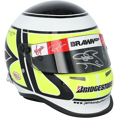 Jenson Button Brawn GP Autographed 2009 1:2 Scale Helmet
