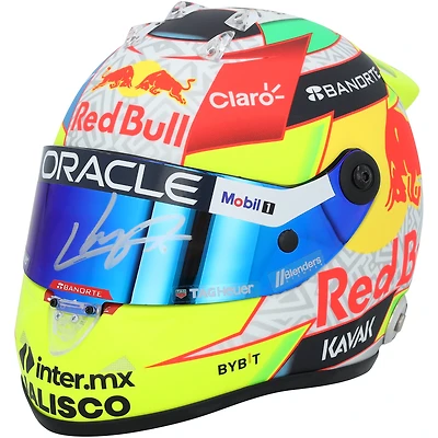 Sergio Perez Oracle Red Bull Racing Autographed 2023 1:2 Scale Helmet