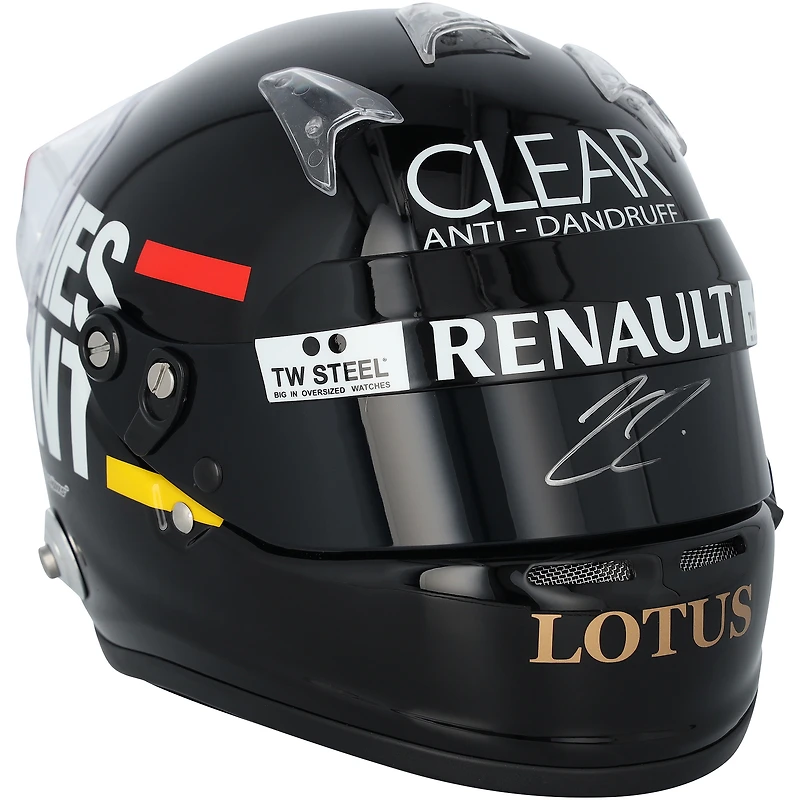 Kimi Raikkonen Lotus F1 Team Autographed 2012 James Hunt Tribute Monaco GP 1:2 Scale Helmet