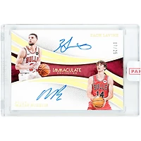 Zach Lavine & Matas Buzelis Chicago Bulls Autographed 2024-25 Panini Immaculate Dual Autograph #DA-CHI #7/25 Rookie Card