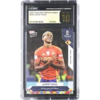 Lamine Yamal Spain National Team 2025 Topps Now FC Nations League Brace in Nine-Goal Thriller #2 CGC Authenticated PRISTINE 10 Card