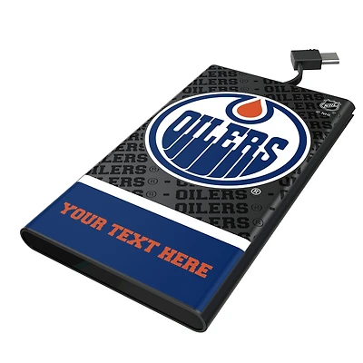 Keyscaper Edmonton Oilers Personalized EndZone Plus 5000mAh Flat Powerbank