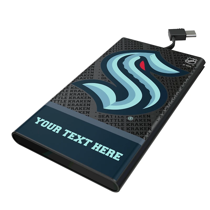 Keyscaper Seattle Kraken Personalized EndZone Plus 5000mAh Flat Powerbank