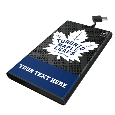 Keyscaper Toronto Maple Leafs Personalized EndZone Plus 5000mAh Flat Powerbank