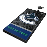 Keyscaper Vancouver Canucks Personalized EndZone Plus 5000mAh Flat Powerbank