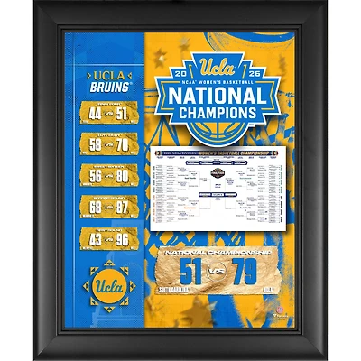 UCLA Bruins Framed 13" x 16" 2026 NCAA Women's Basketball National Champions Collage