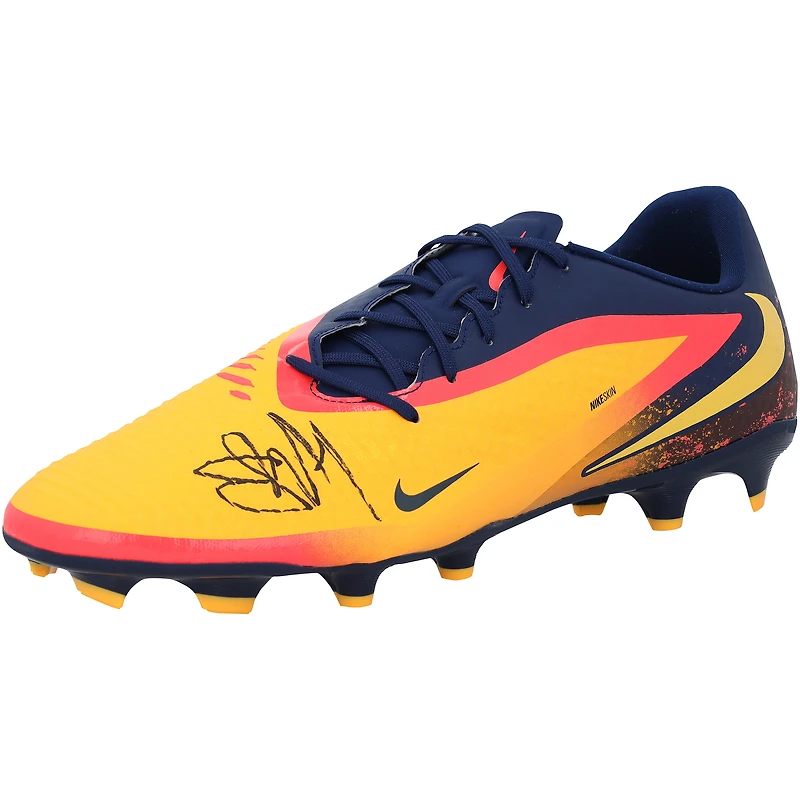 Erling Haaland Manchester City Autographed Orange/Dark Blue Phantom Nike Soccer Cleat
