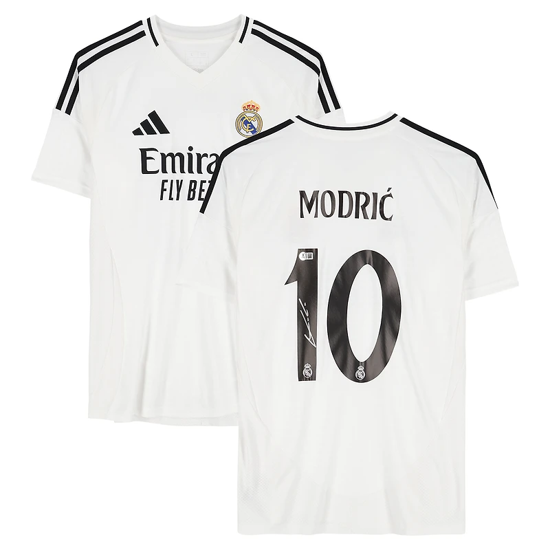 Luka Modrić Real Madrid Autographed 2024-25 White adidas Jersey