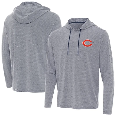 Men's Antigua Heather Navy Chicago Bears Changeover Hoodie