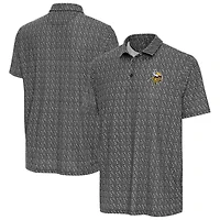 Men's Antigua Black Minnesota Vikings Botanic Polo