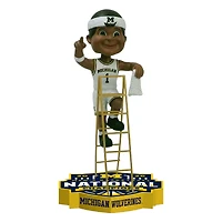 Michigan Wolverines 2026 NCAA Men's Basketball National Champions Ladder Bobblehead