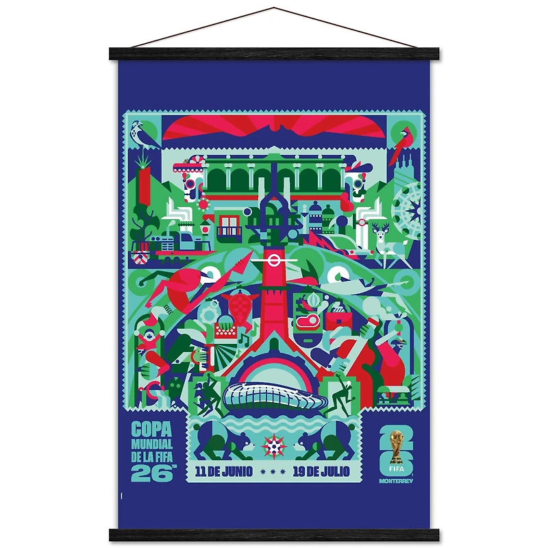 FIFA World Cup 2026 Monterrey 22.375" x 34" Hanger Frame Poster