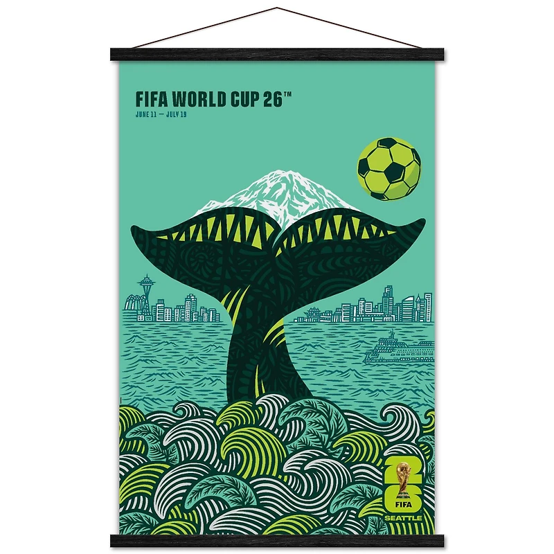 FIFA World Cup 2026 Seattle 22.375" x 34" Hanger Frame Poster