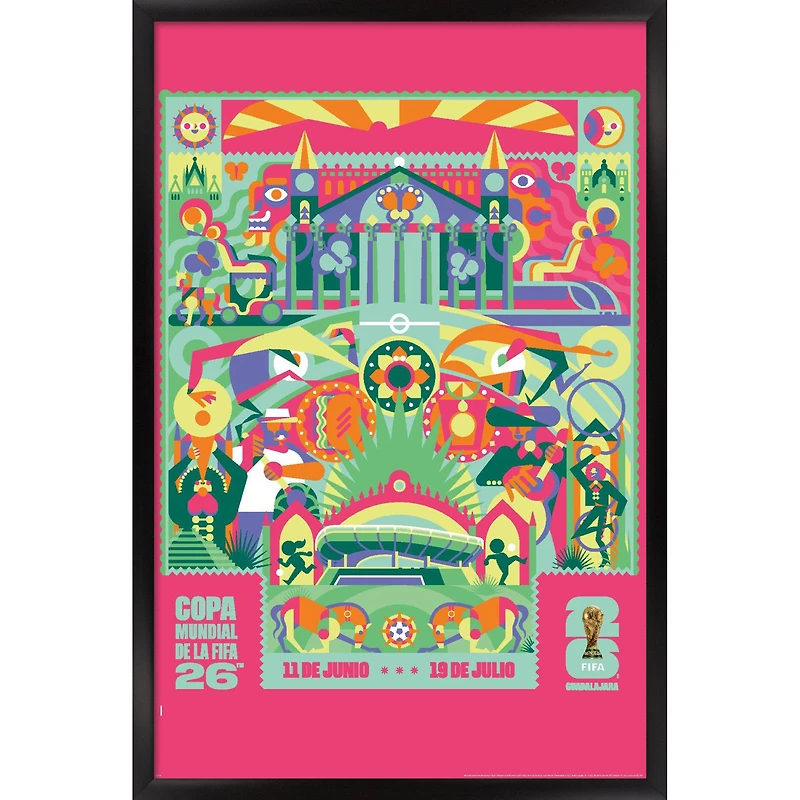 FIFA World Cup 2026 Guadalajara 22.375" x 34" Framed Poster