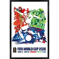 FIFA World Cup 2026 North America 22.375" x 34" Framed Poster