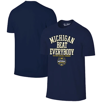 Men's Navy Michigan Wolverines 2026 NCAA Men's Basketball National Champions Beat Everybody T-Shirt