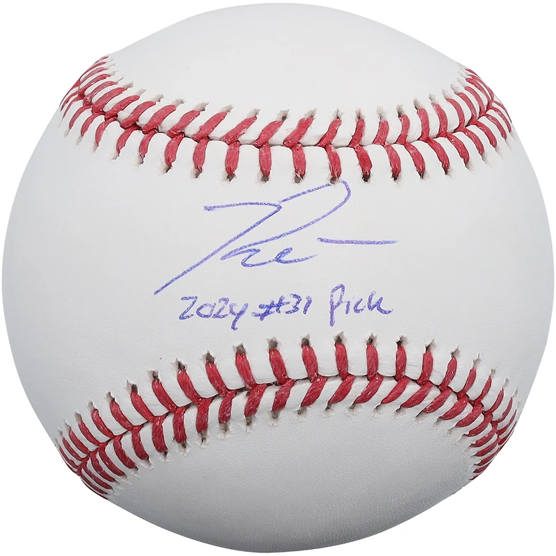 Ryan Waldschmidt Arizona Diamondbacks Autographed Baseball with "2024 #31 Pick" Inscription