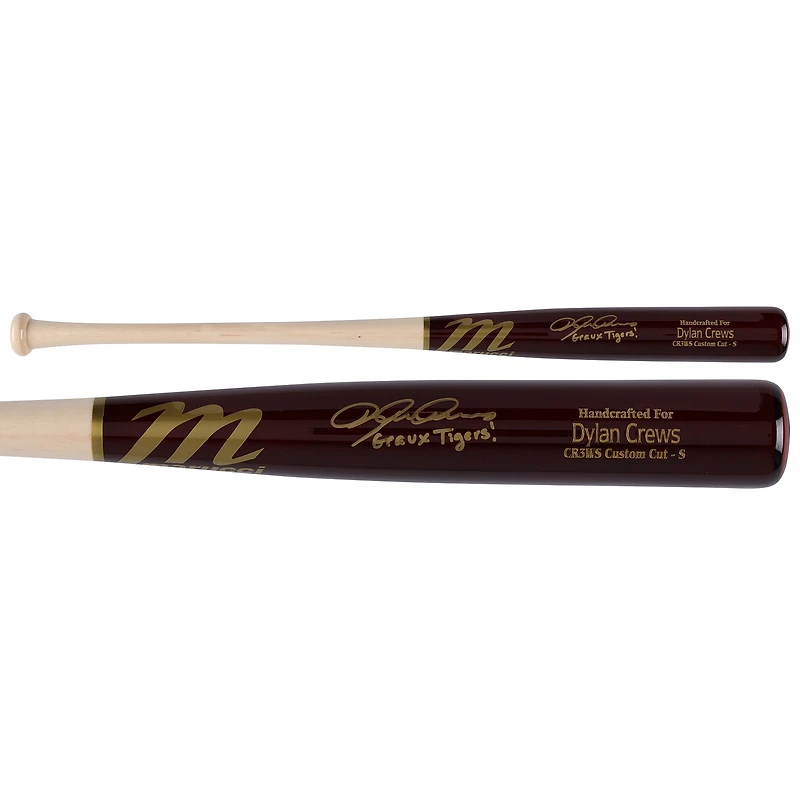 Dylan Crews Washington Nationals Autographed Marucci Game Model Bat with "Geaux Tigers" Inscription