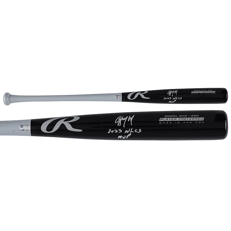 Ketel Marte Arizona Diamondbacks Autographed Black Rawlings Player Preferred Bat with "2023 NLCS MVP" Inscription