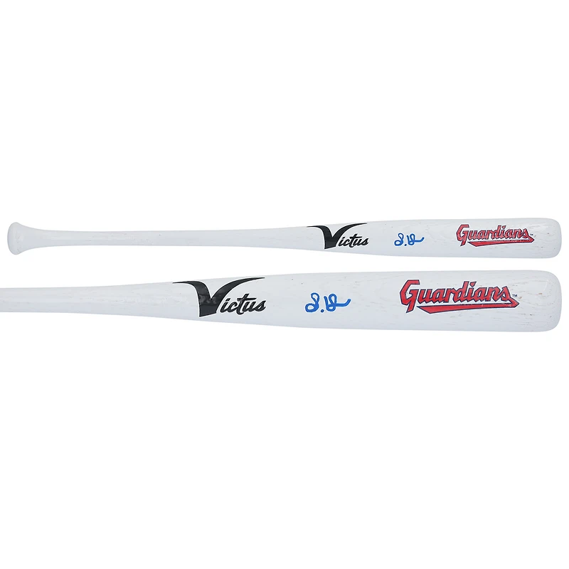 Steven Kwan Cleveland Guardians Autographed Victus Team ID Bat