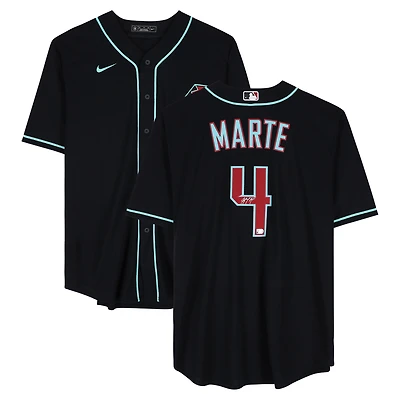 Ketel Marte Arizona Diamondbacks Autographed Black Nike Replica Jersey