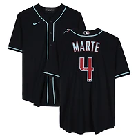 Ketel Marte Arizona Diamondbacks Autographed Black Nike Replica Jersey