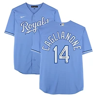 Jac Caglianone Kansas City Royals Autographed Light Blue Nike Replica Jersey with "MLB Debut 6-3-25" Inscription