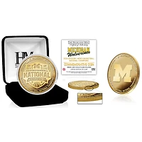 Highland Mint Michigan Wolverines 2026 NCAA Men's Basketball National Champions Gold Plated Coin