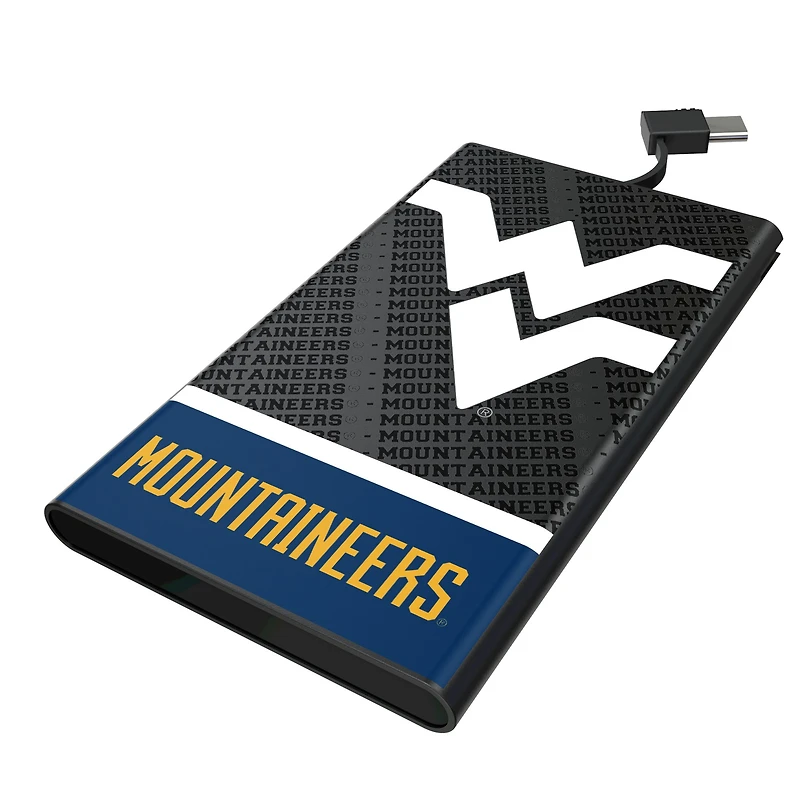 Keyscaper West Virginia Mountaineers Endzone Plus 5000mAh Flat Powerbank