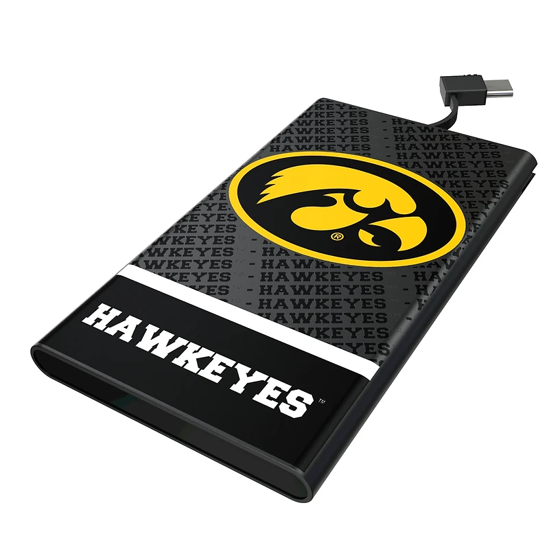 Keyscaper Iowa Hawkeyes Endzone Plus 5000mAh Flat Powerbank
