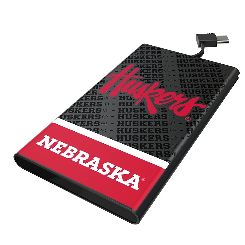 Keyscaper Nebraska Huskers Endzone Plus 5000mAh Flat Powerbank