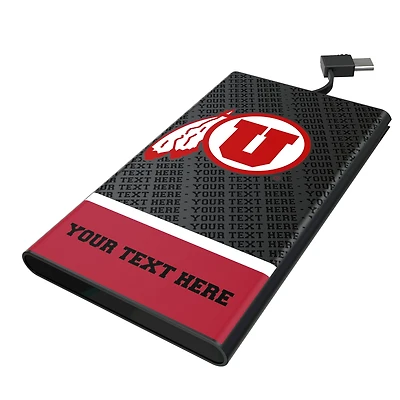 Keyscaper Utah Utes Personalized Endzone Plus 5000mAh Flat Powerbank