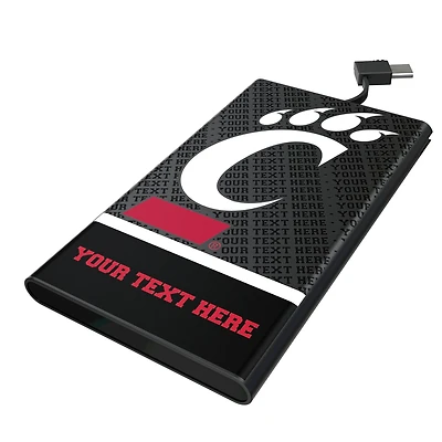 Keyscaper Cincinnati Bearcats Personalized Endzone Plus 5000mAh Flat Powerbank