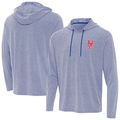 Men's Antigua Heather Royal New York Mets Changeover Hoodie